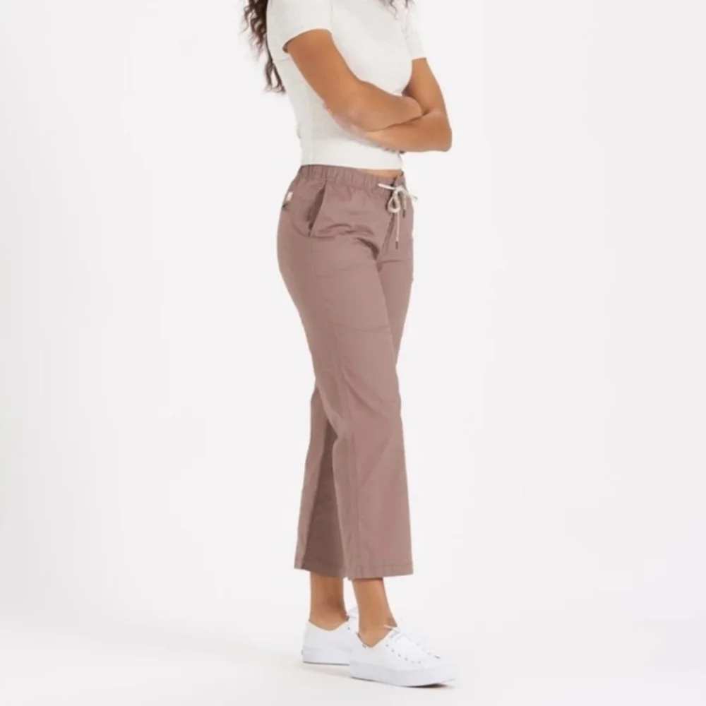 Vuori Performance Ripstop DuraTerra Wide Leg Pants Hazel S